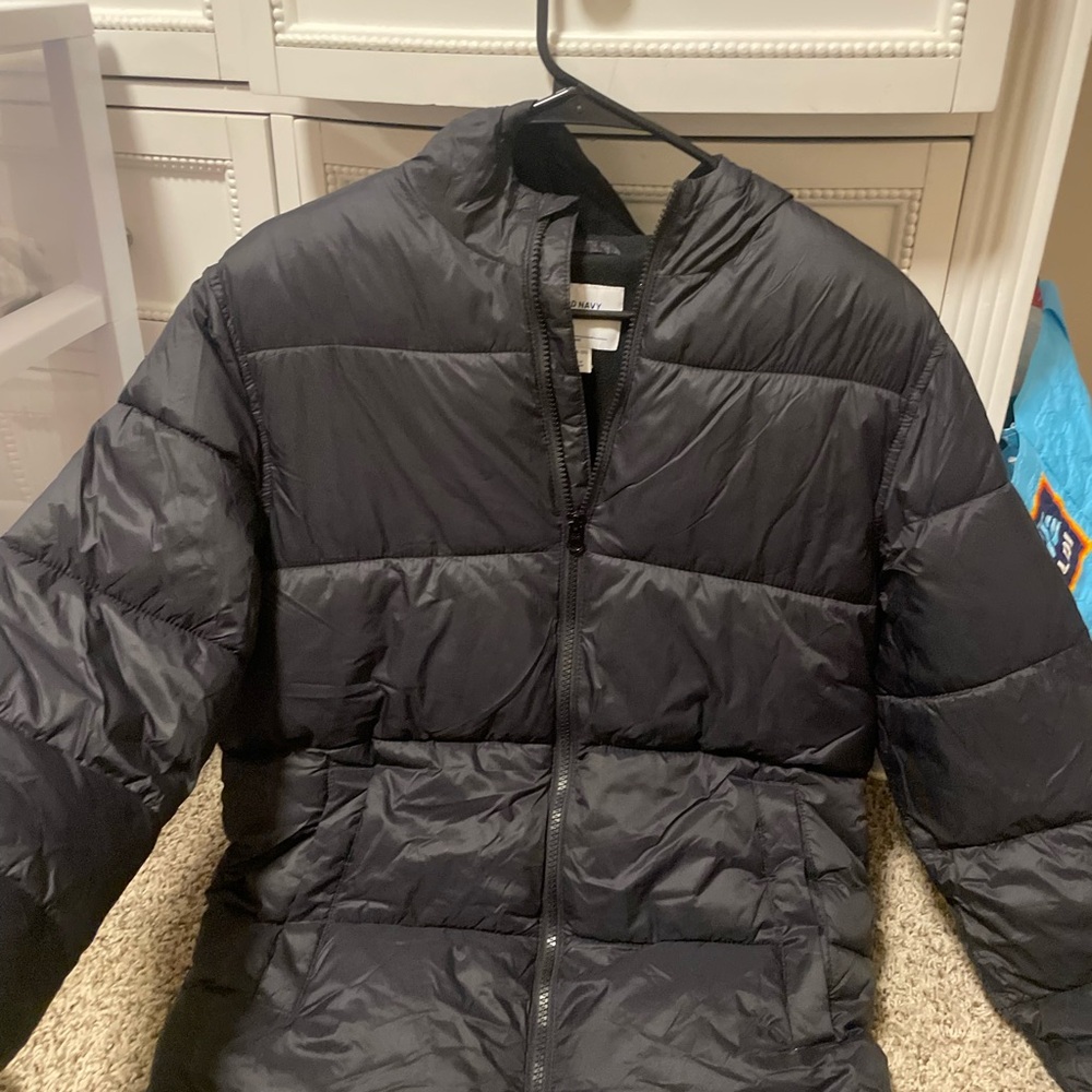 Black Puffer Jacket OLD NAVY